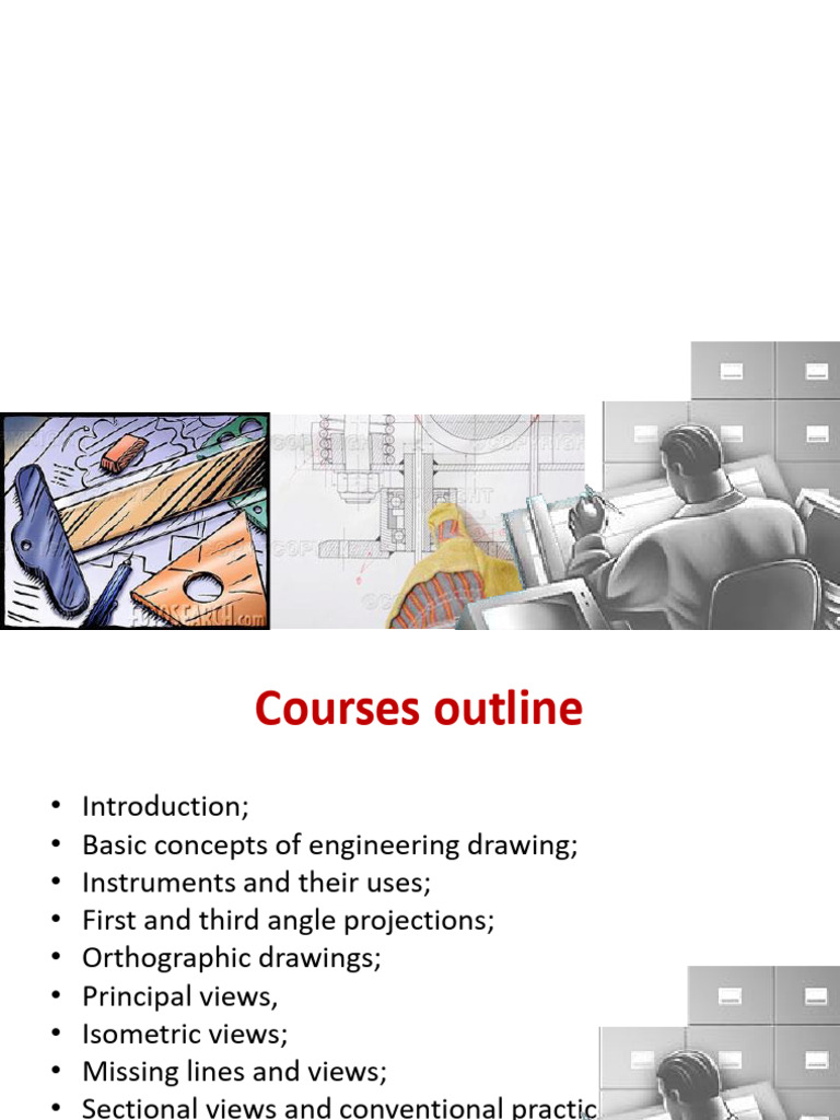 Engineering Drawing Course Outline | PDF | Classical Geometry ...
