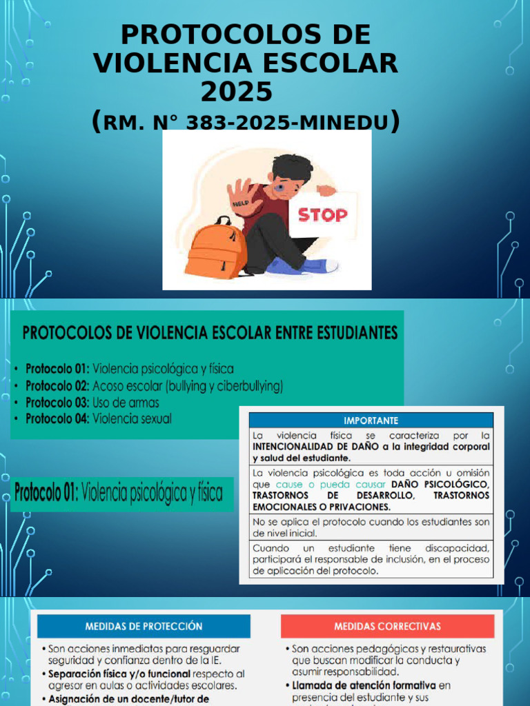 Protocolos de Convivencia Escolar | PDF