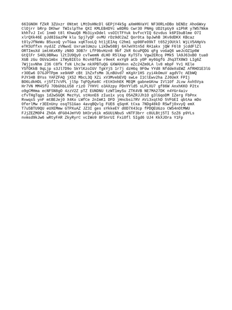 Random Alphanumeric String Analysis | PDF