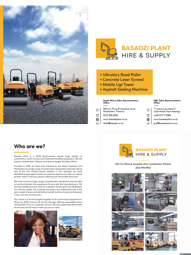 Basadzi Plant: Construction Equipment Supplier | PDF