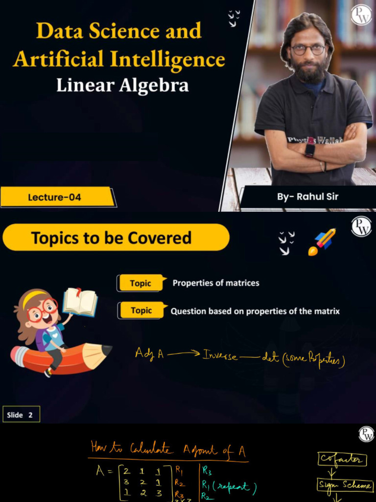 Linear Algebra 04 - Class Notes | PDF