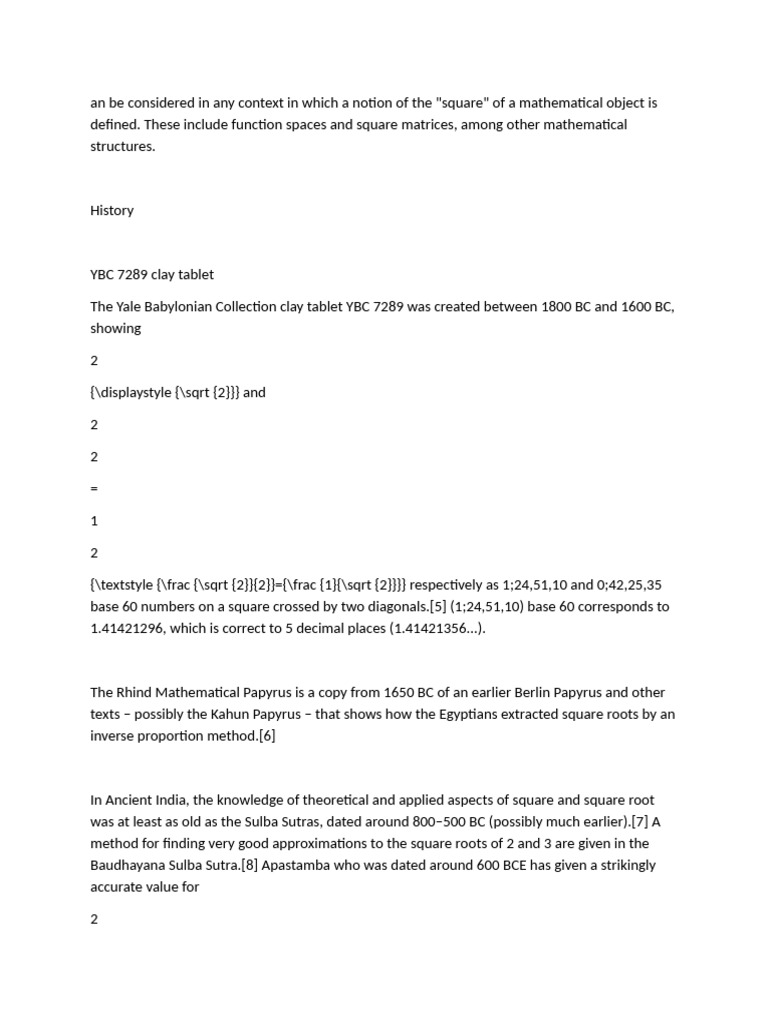 An Be Considered in Any Context in Which A Notion of The | PDF | Square ...