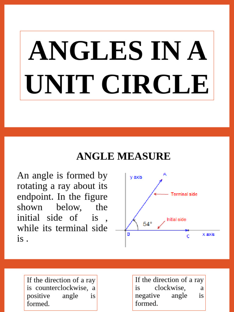 Understanding Angles in a Unit Circle | PDF | Angle | Circle