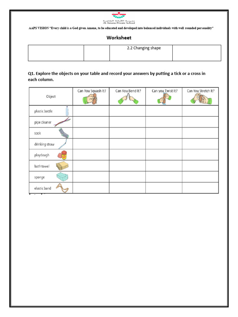 2.2 Changing Shape WS + Ans Key | PDF