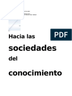 Hacia Las Sociedades Del Conocimiento