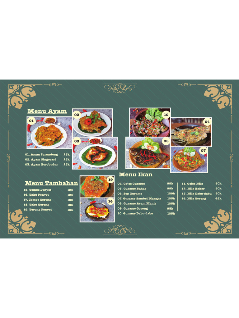 Menu BSD & Bintaro | PDF