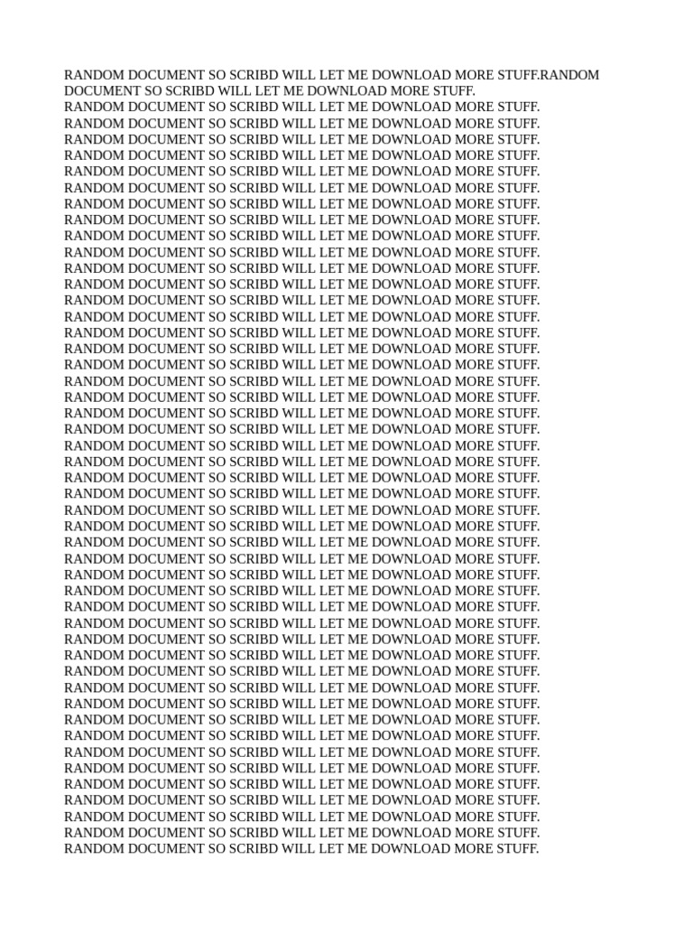 Random Document | PDF