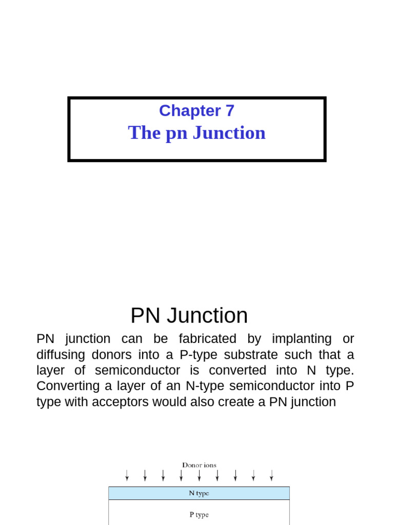 Understanding PN Junctions in Semiconductors | PDF | P–N Junction ...