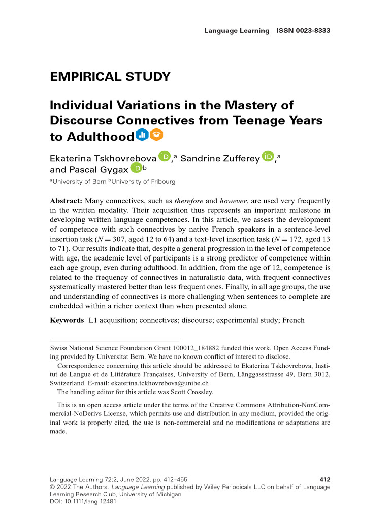 2022 | PDF | Logistic Regression | Adolescence