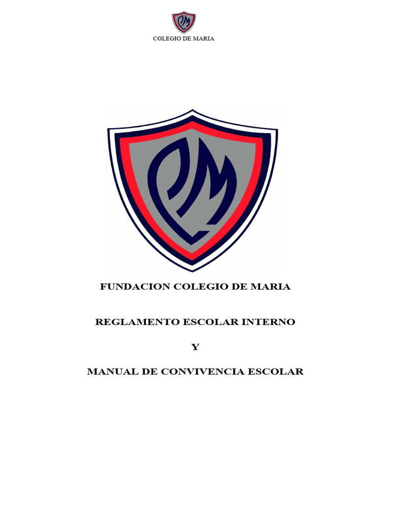 Reglamento Interno y Convivencia Escolar | PDF | Abuso infantil | Violencia