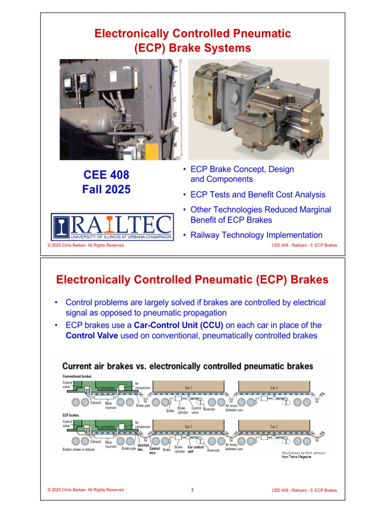 ECP Brake Systems for Railcars Explained | PDF | Train | Brake