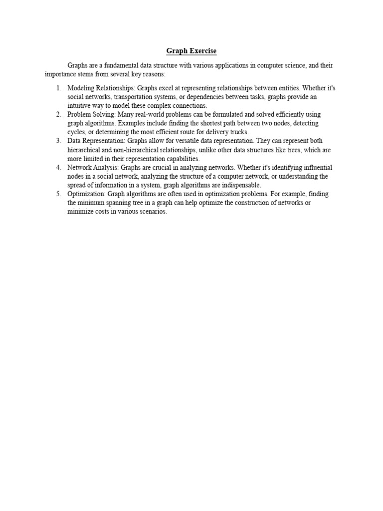 Graph Exercise | PDF