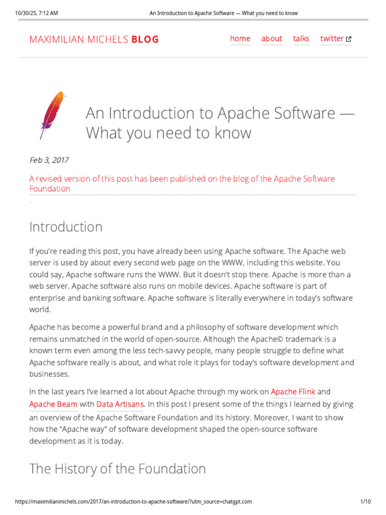 An Introduction To Apache Software - What You Need To Know | PDF ...