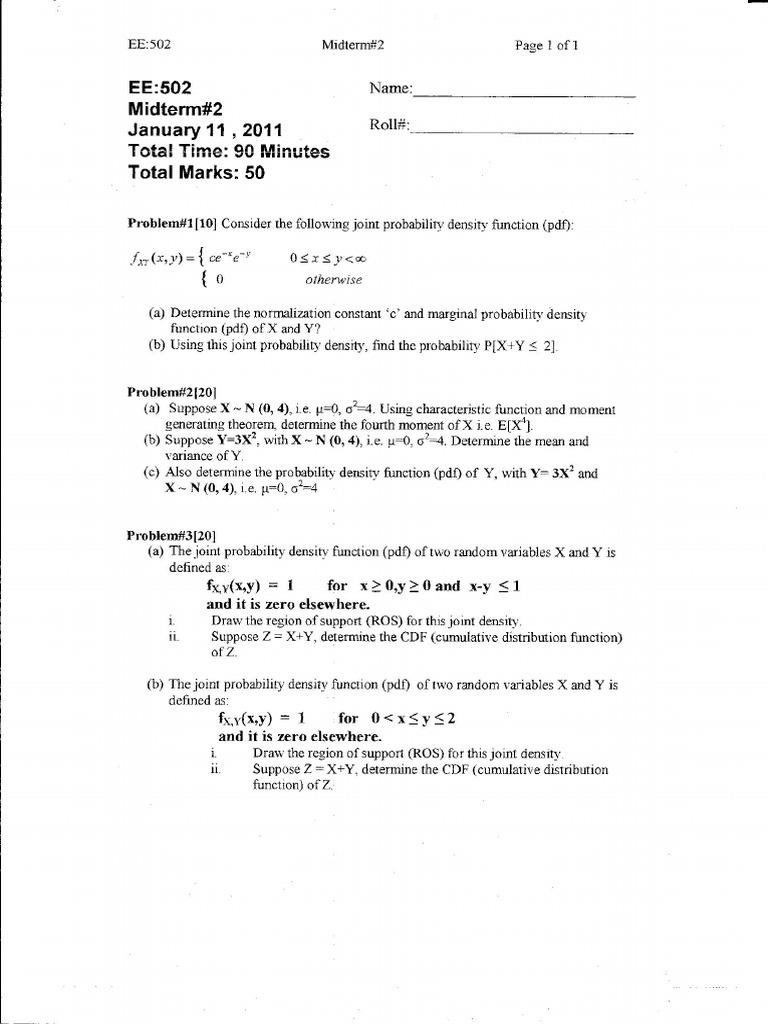 EE502 Mid 2 Old | PDF