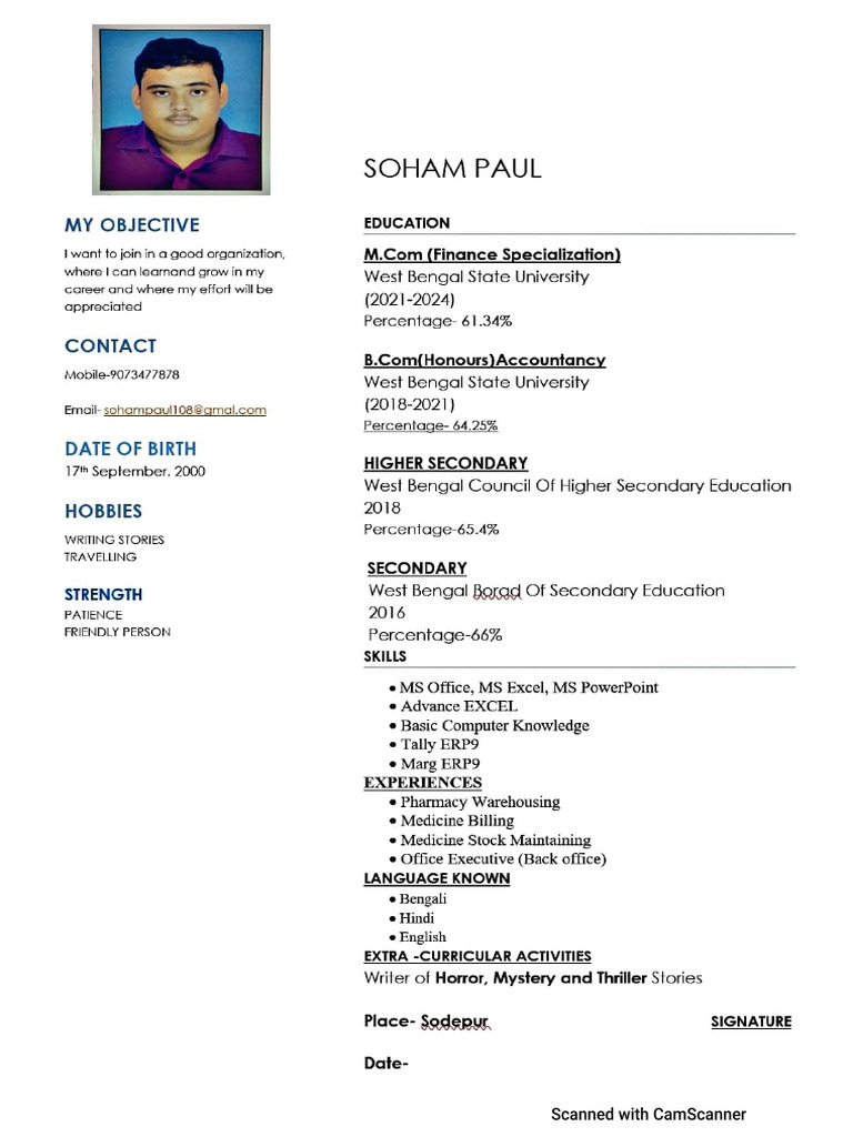 Soham Paul Final CV | PDF