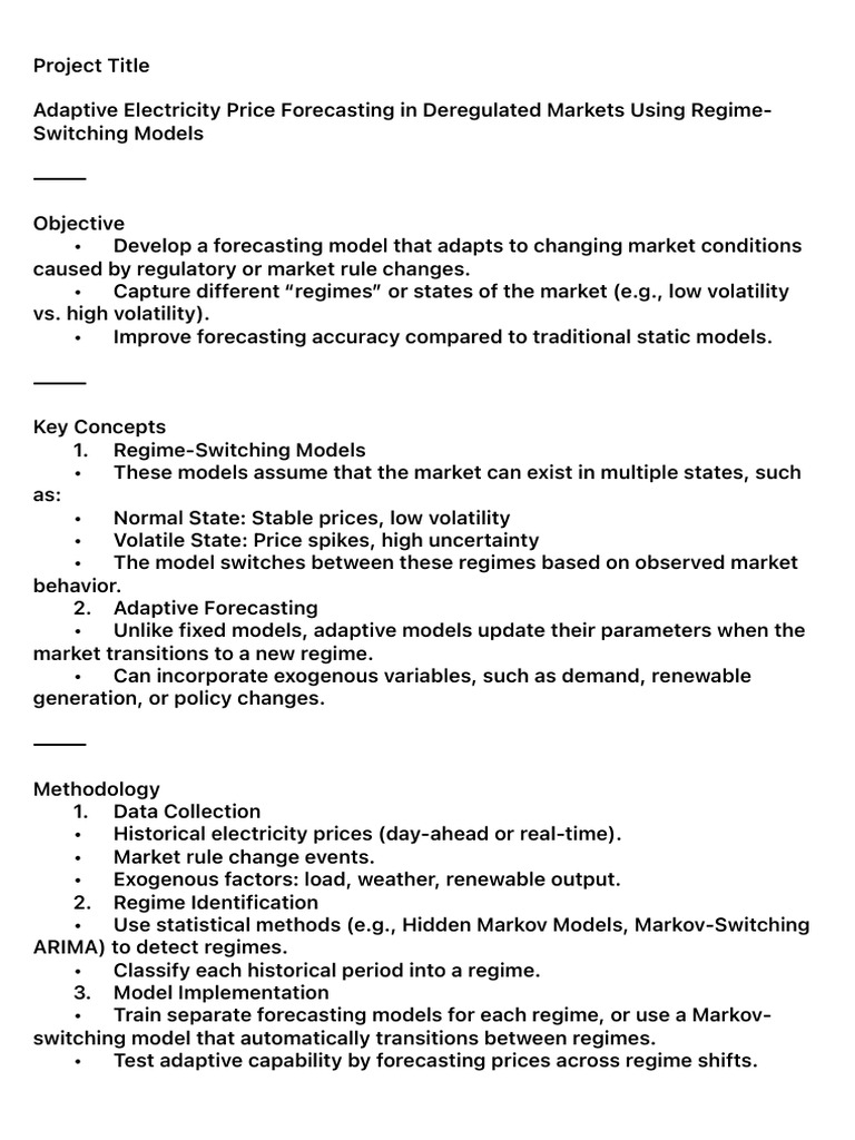 Adaptive Electricity Price Forecasting | PDF