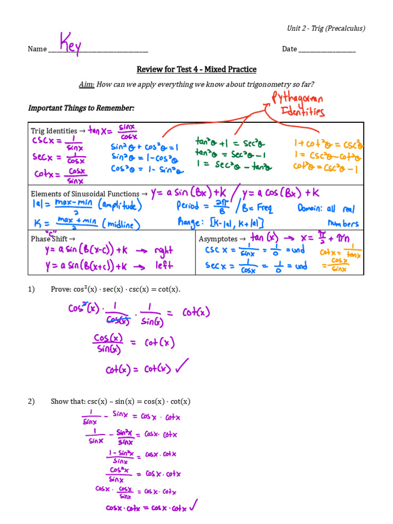 Trigonometry Applications in Precalculus | PDF | Trigonometric ...