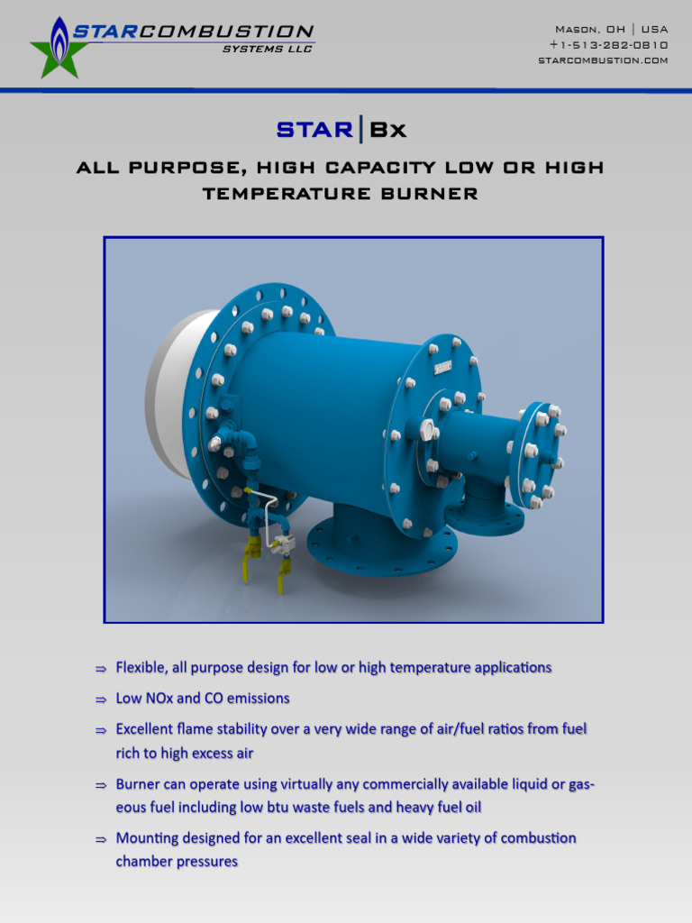 High Capacity Star|Bx Burner Guide | PDF | Fuels | Combustion