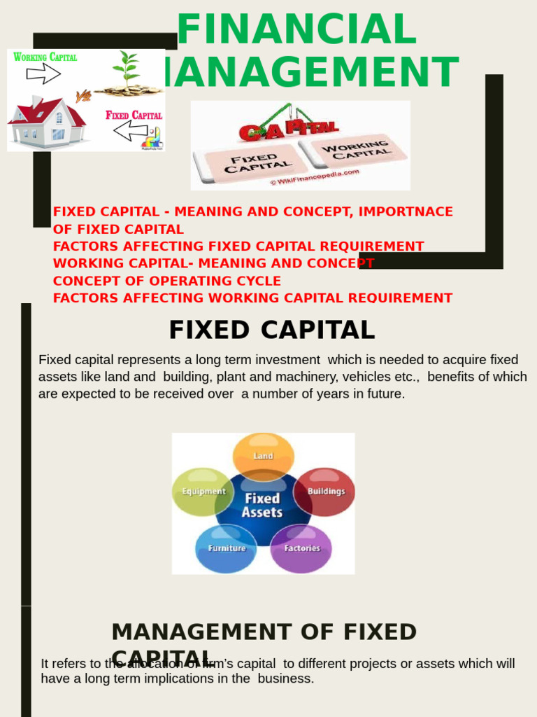 Management of Fixed Capital Explained | PDF | Fixed Capital | Capital ...