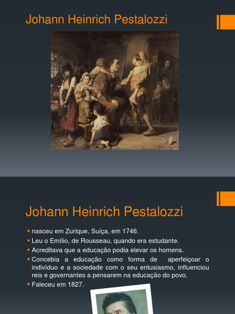 Pestalozzi: Educação e Desenvolvimento Humano | PDF | Psicologia | Estado