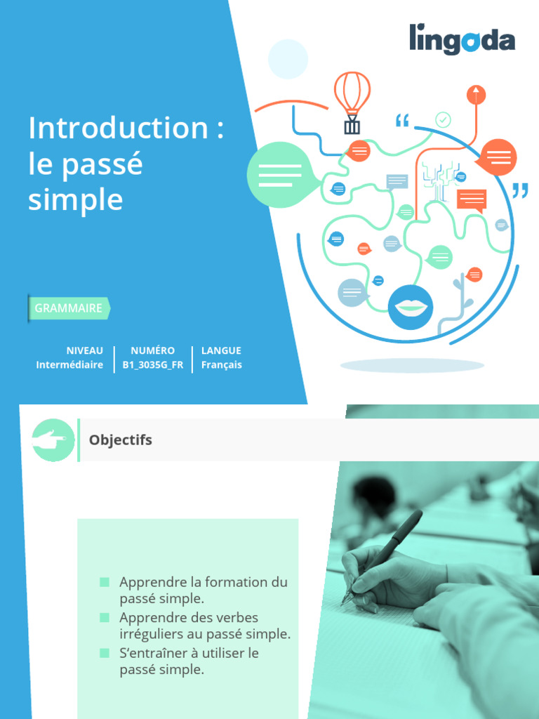 Apprendre le passé simple en français | PDF | Verbe | Mécanique du langage
