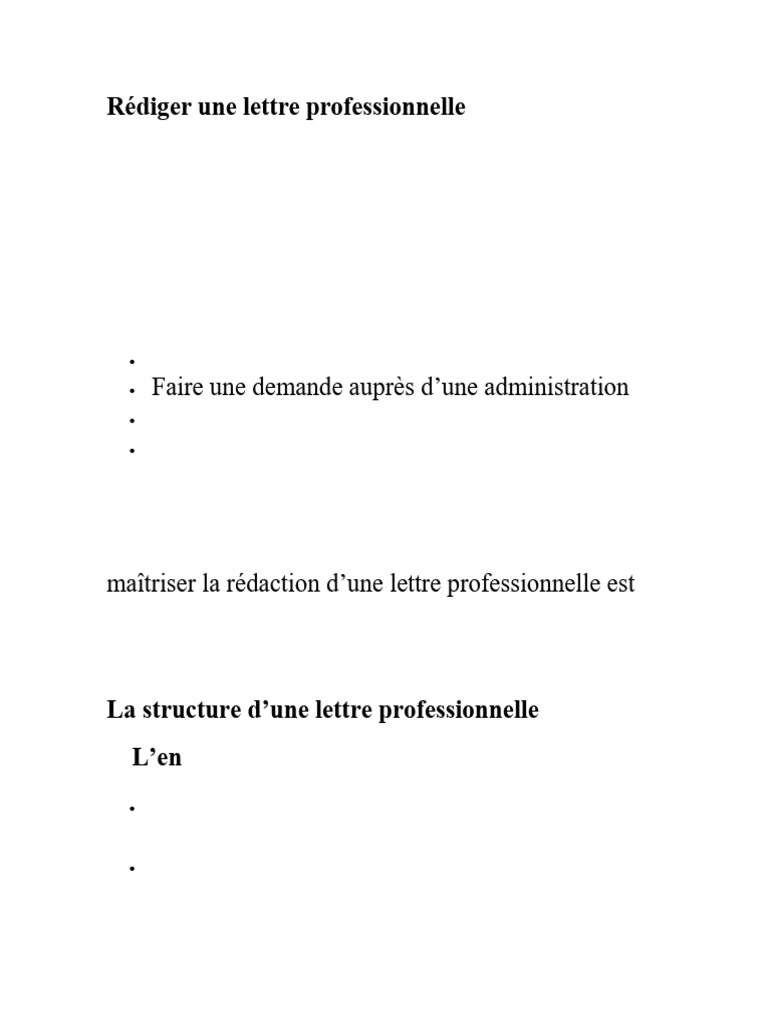 Guide de rédaction d'une lettre professionnelle | PDF | Commercialisation