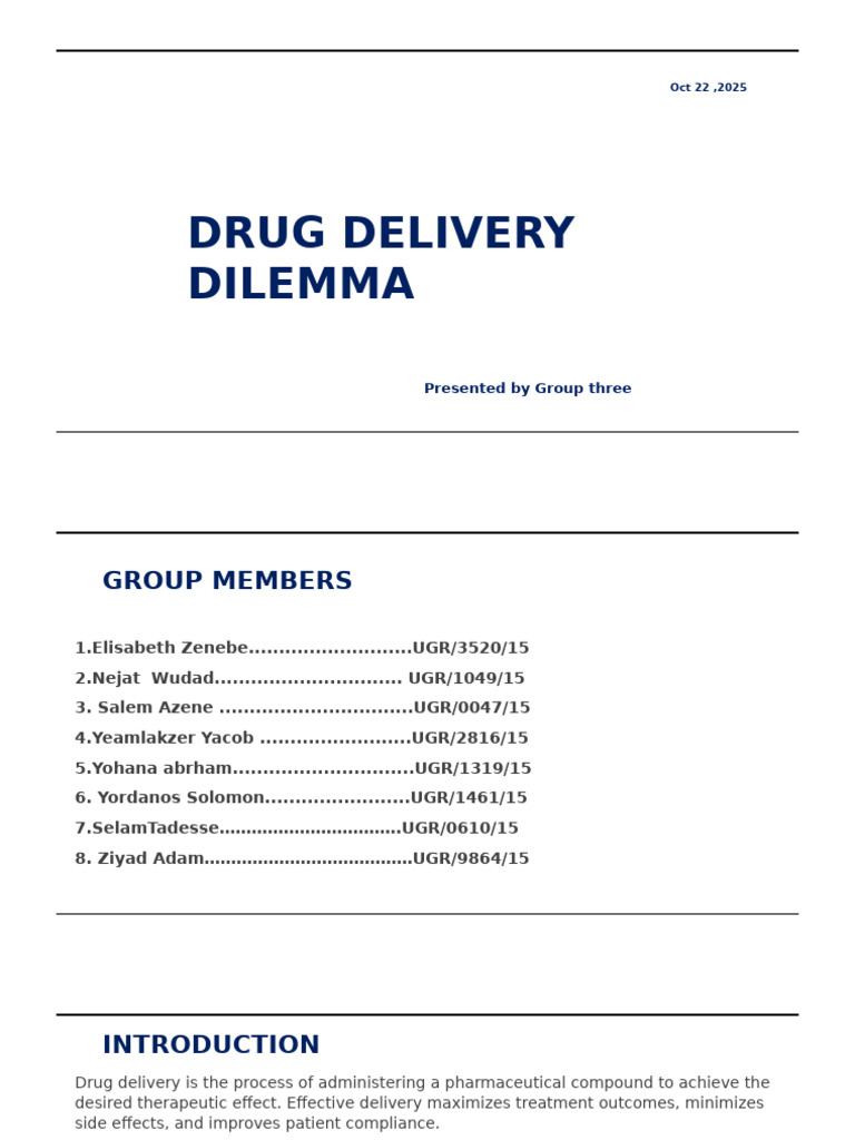 pH-Responsive Drug Delivery Systems | PDF | Health Sciences | Biotechnology