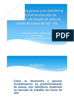 Apresentação Sobre o Núcleo de Capacitação Do Trabalhador/aprendiz Com DI