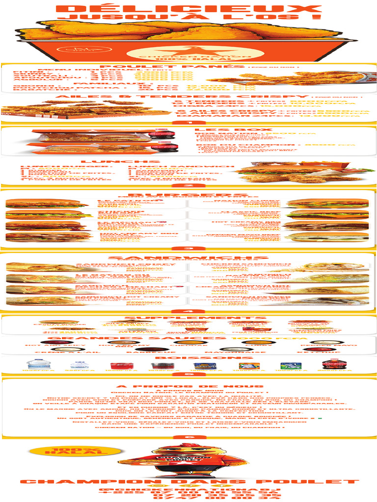 Menu Chicken Nation | PDF
