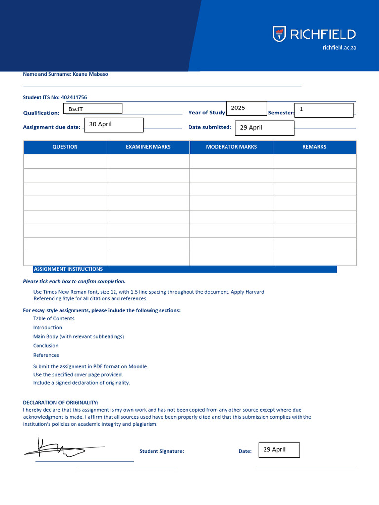 Web Development Assignment Guide | PDF | Html Element | Software ...