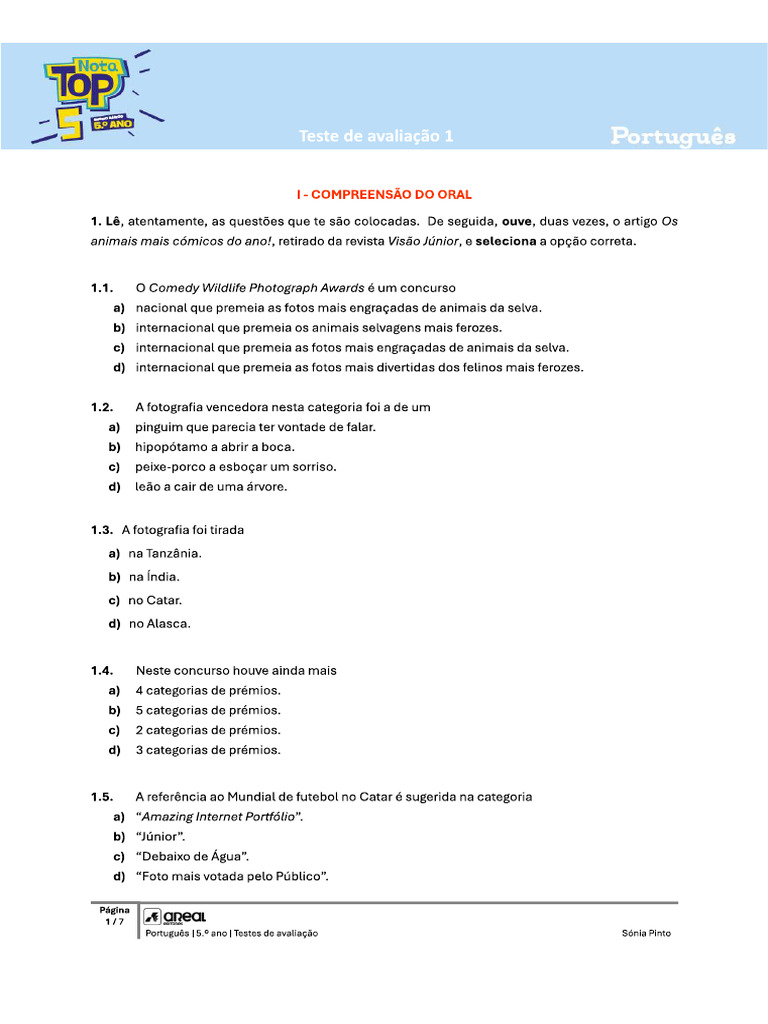 TEste 1 | PDF