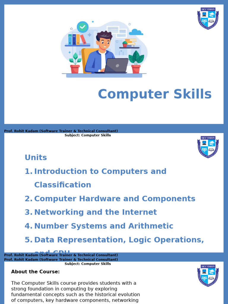 Computer Skills Course Overview | PDF | Computer Network | Random ...