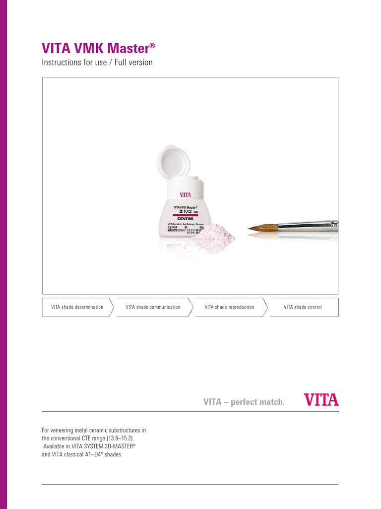 VITA VMK Master®: Veneering Ceramics Guide | PDF | Thermal Expansion ...