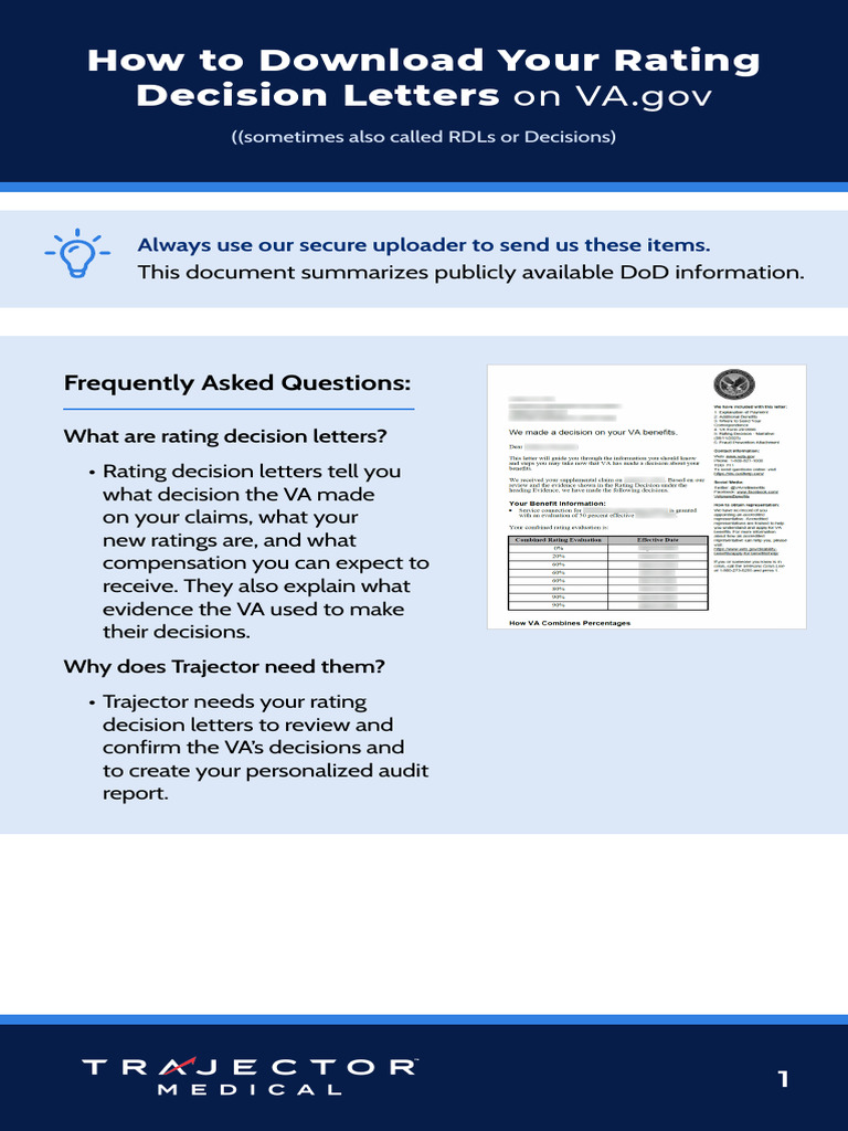 A How To Download Your Rating Decisions Using VA Gov Portal | PDF ...