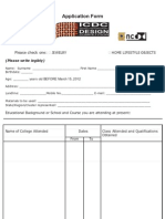 Dmap Application Form