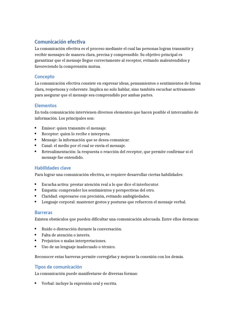 Mapa Mental Comunicacion Efectiva | PDF