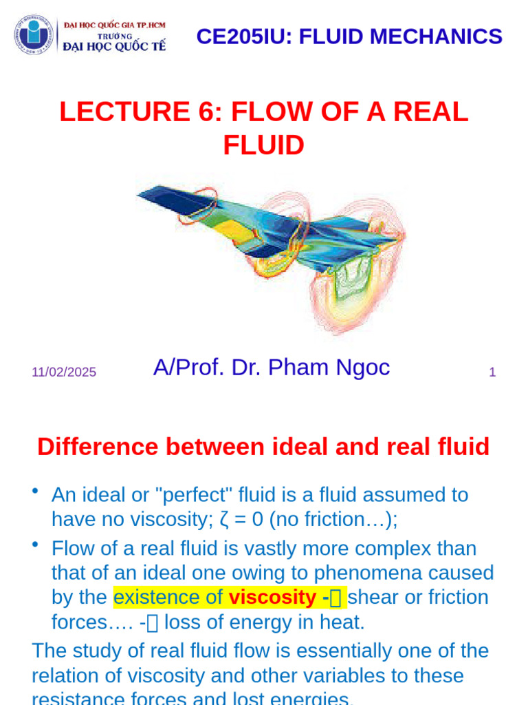Real Fluid Flow: Laminar vs Turbulent | PDF | Laminar Flow | Fluid Dynamics