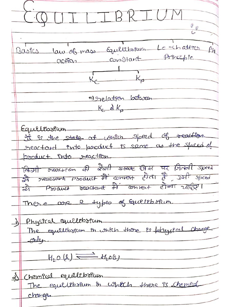Equilibrium Notes - 1 | PDF