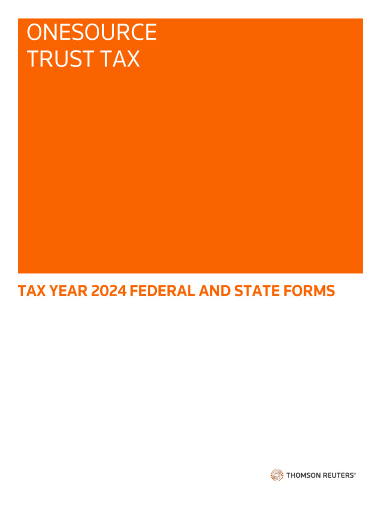 2024 Federal and State Tax Forms Guide | PDF | Irs Tax Forms | Tax ...