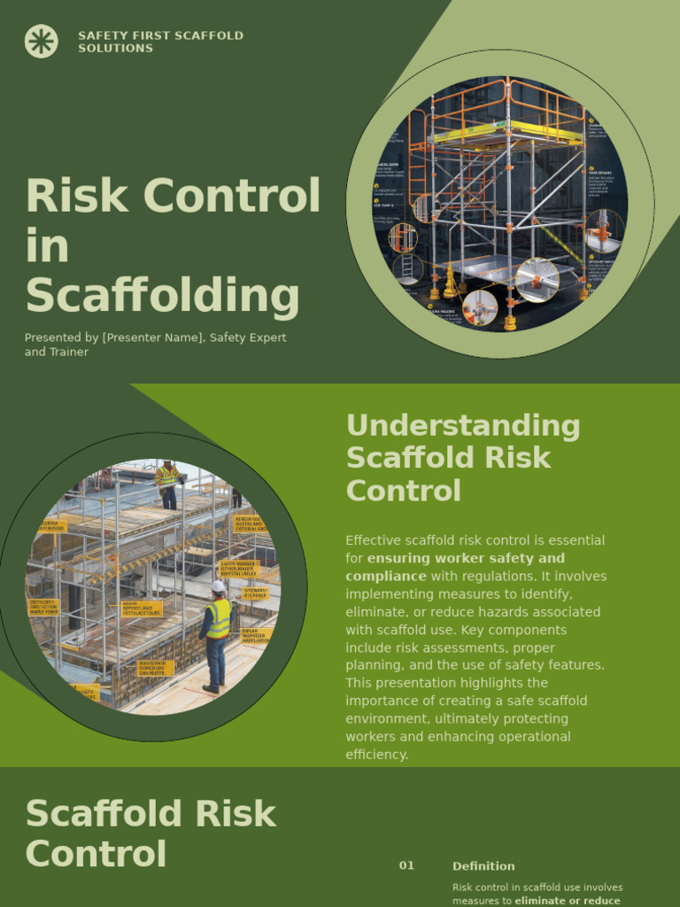 Scaffold Risk Control for Safety Compliance | PDF | Safety | Personal ...