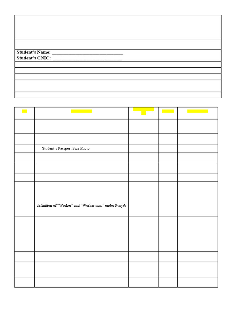 Required Documents for Talent Scholarship | PDF