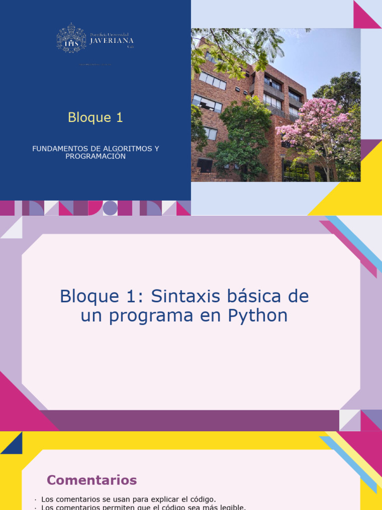 Fundamentos de Python: Sintaxis y Variables | PDF | Python (lenguaje de ...