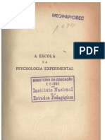 A Escola e A Psicologia Experimental - E. Claparède