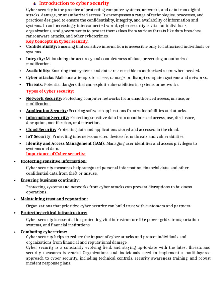 Cyber Security: Key Concepts & Challenges | PDF | Security | Computer ...