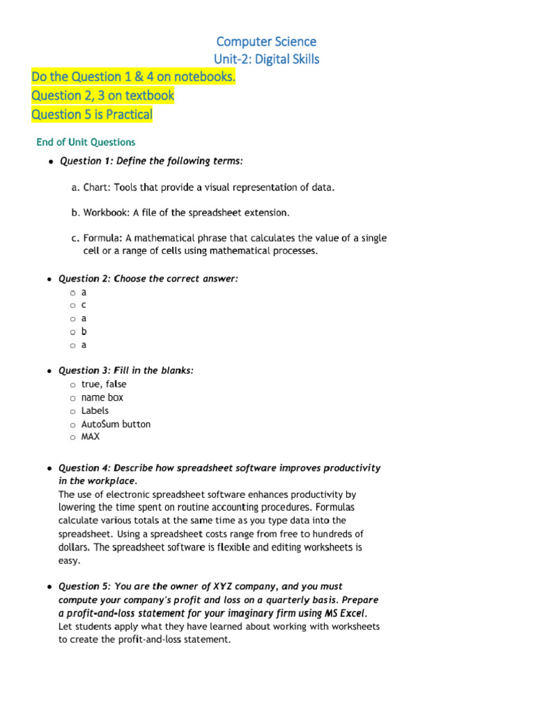Computer Science Unit-2 | PDF
