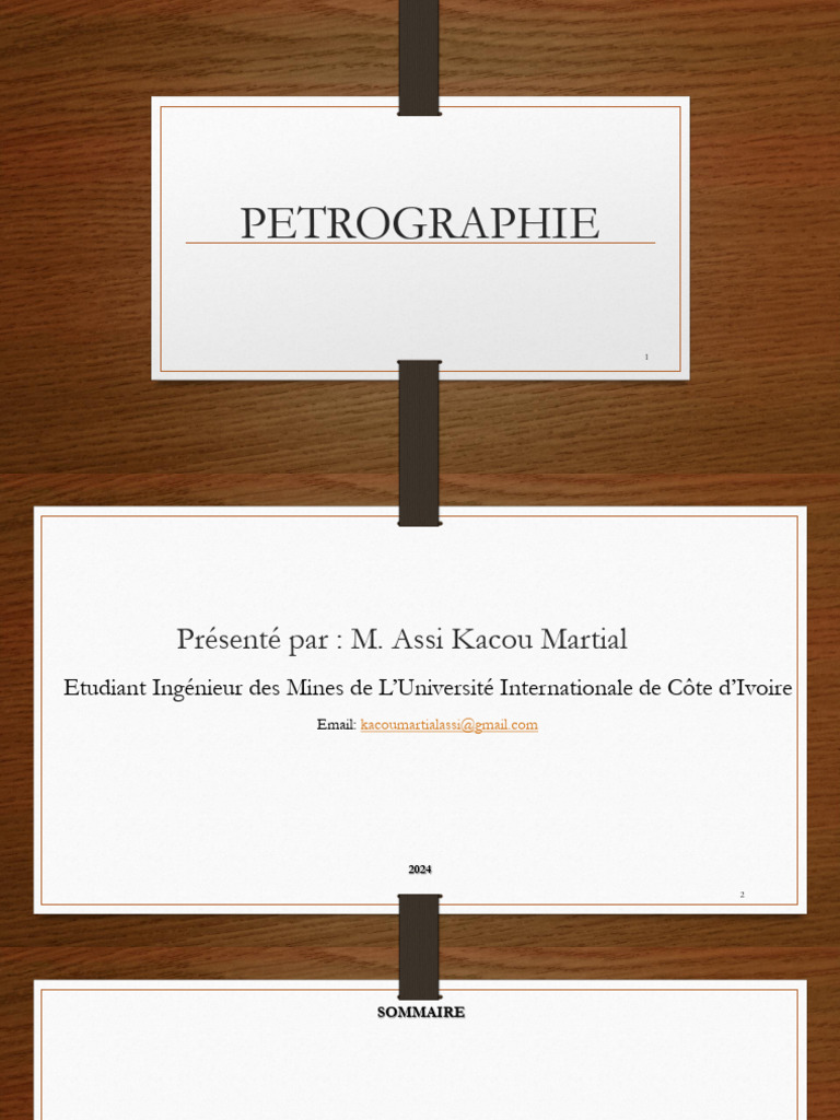 Introduction à la Pétrographie et ses Types | PDF | Roche sédimentaire ...