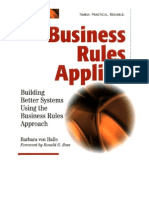 00109 - 109 Von Halle, B. - Business Rules Applied, Building Better Systems Using the Business Rules Approach (2001)