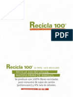 Recicla 100%. Papel Ecológico