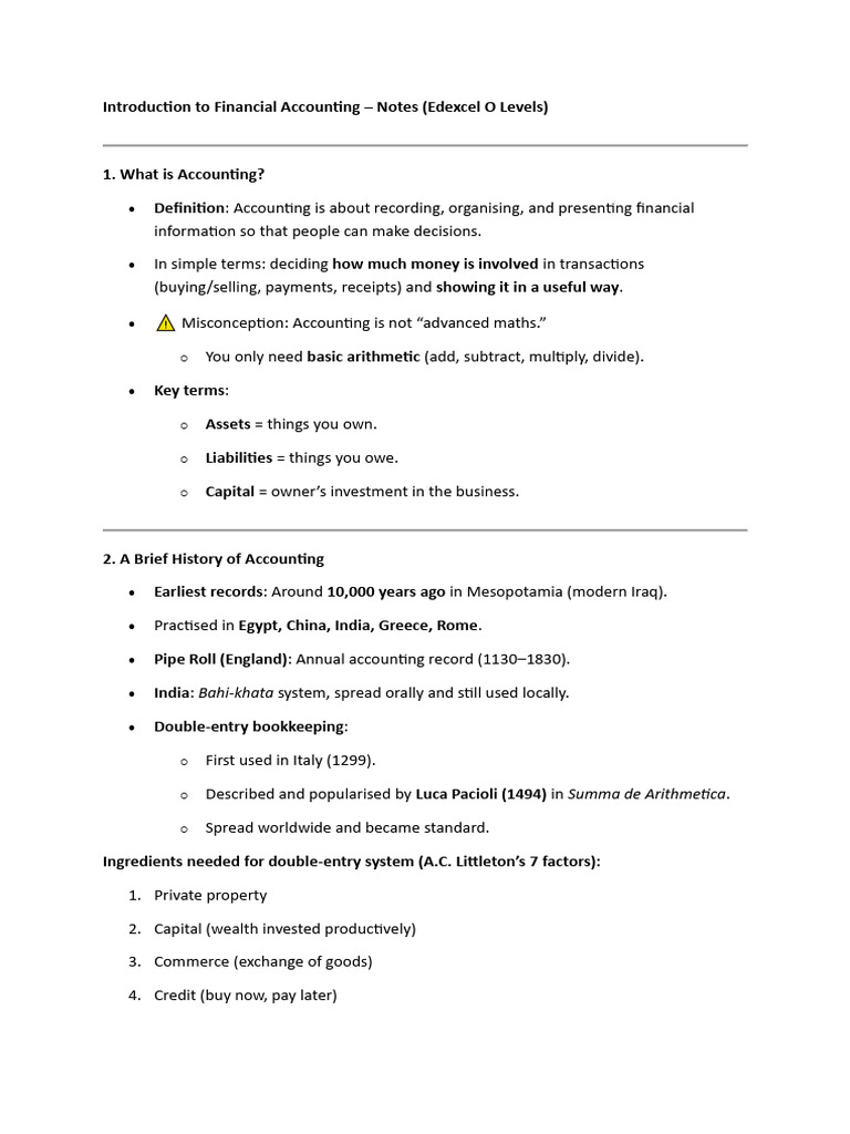 Introduction To Financial Accounting | PDF | Balance Sheet | Debits And ...