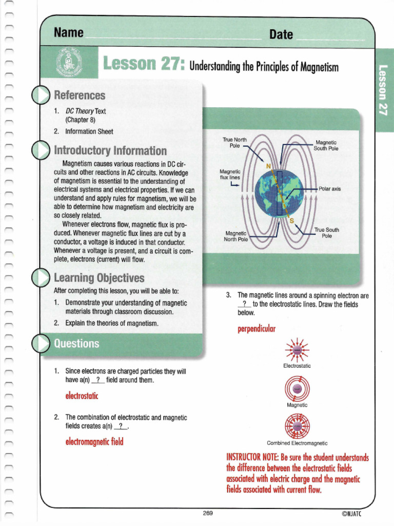 6-Lesson 27-30 (Magnetism) | PDF